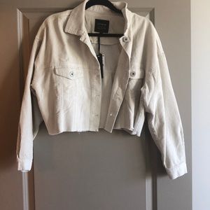 Cropped corduroy jacket